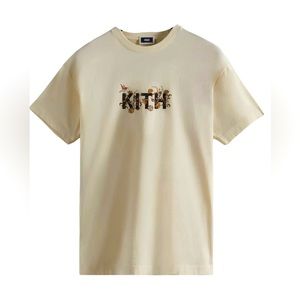 Kith Jacobean Logo Vintage Tee - Sandrift